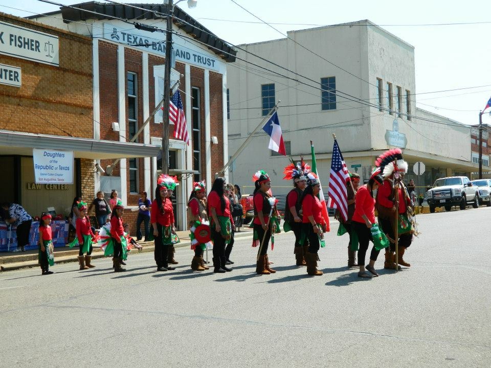 San Augustine Main Street celebrated Preservation Month with a Heritage Festival on the courthouse grounds and downtown square that included dutch oven cooking, the Native American flute and the Apaphe Dance Group.