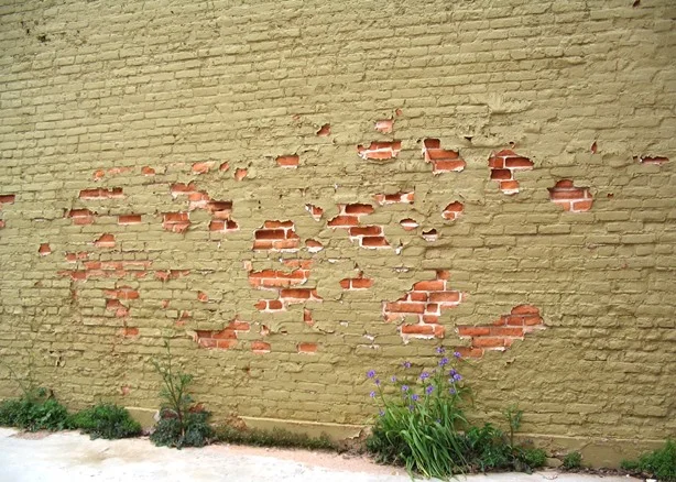 Prepare the surface correctly. Paint has created moisture issues and the surface of the brick has spalled off. Bastrop, TX
