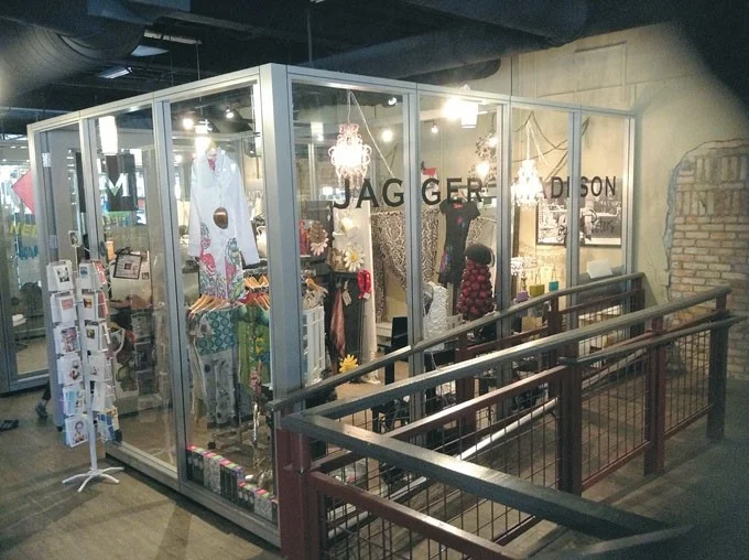 This retail incubator space leases to small businesses that are not quite ready for their own store.