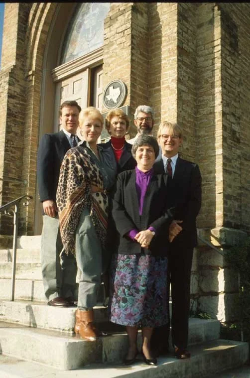 TMSP staff members from the early 1990s,&nbsp;including (from top) Terry Colley, Kay Howard, Anice Read, Dick Ryan, Vince Hauser, and Janie Headrick.