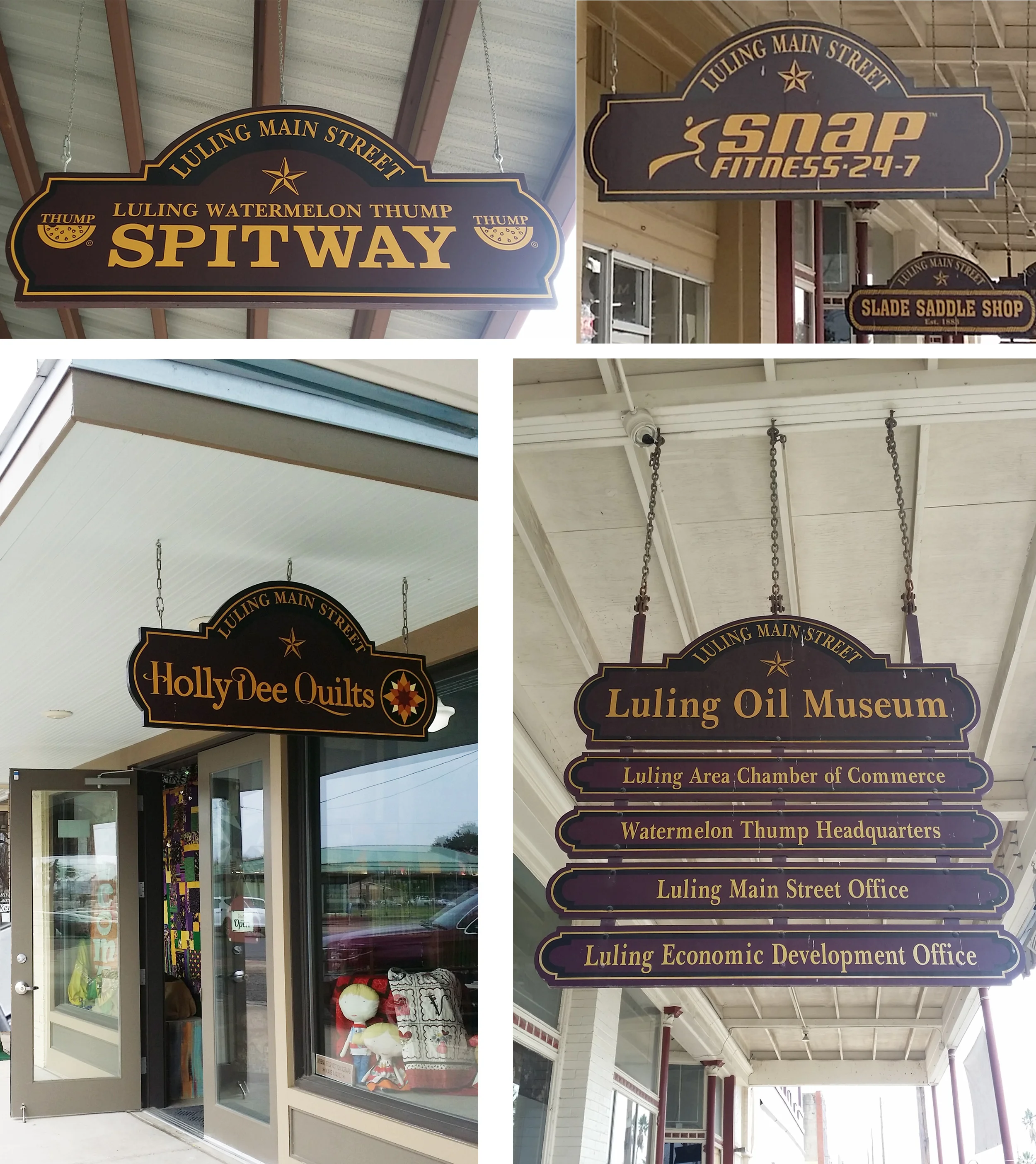 Where: Luling, TXWhen: Feb 2017Luling has been doing a pedestrian sign program for many years. &nbsp;The pedestrian signs have a unified look but still allow some flexibility of individual in font and logos. Each sign says "Luling Main Street" at th…