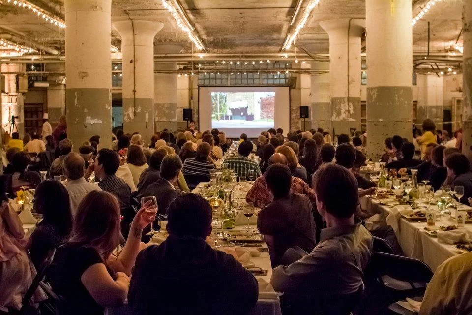 MemFeast at the Crosstown Concourse before redevelopment in 2012. Theevent allows anyone from the community to purchase a $25 ticket for a locallysourced meal along with drinks and a ballot to vote on a series of public artproposals from a juried se…