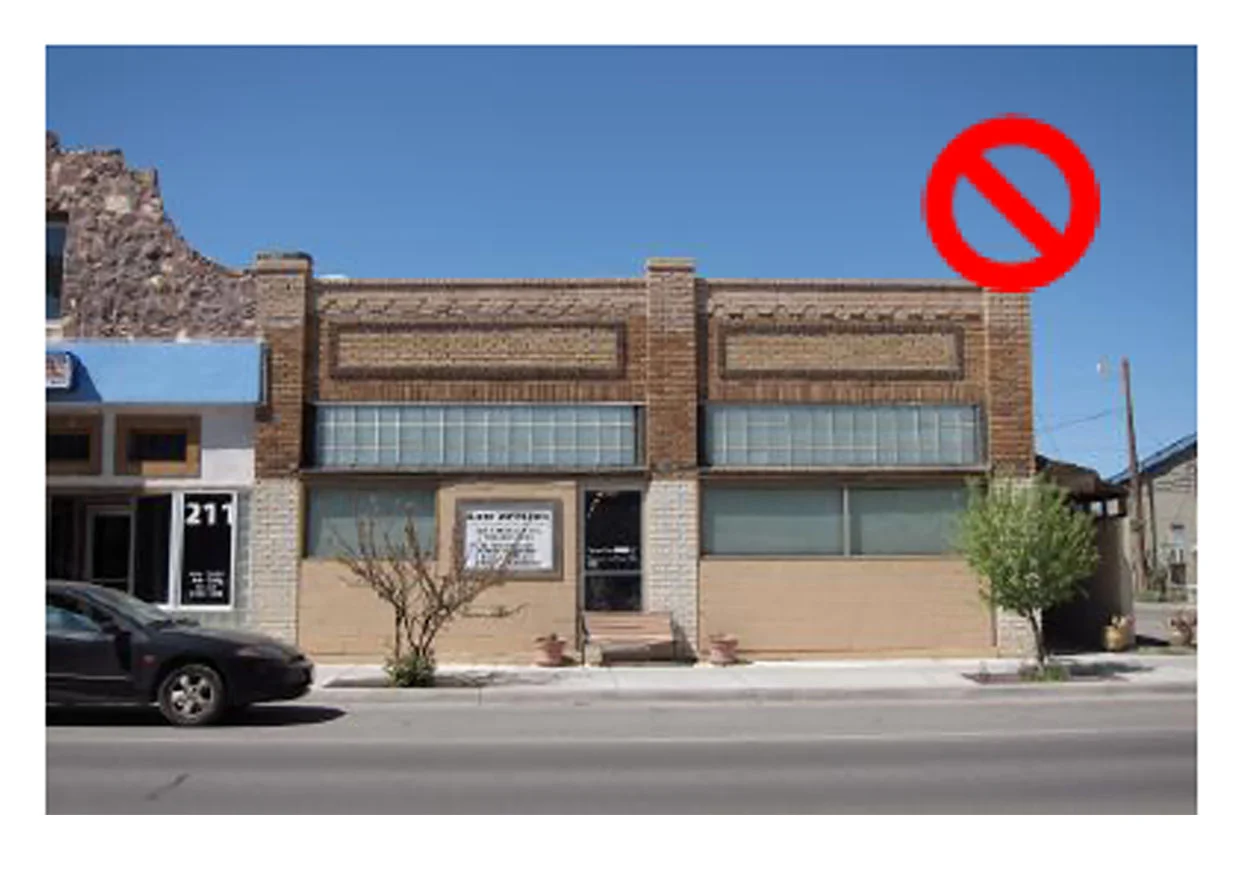 Prohibit alterations to building frontages that affect the pedestrian experience. Include requirements for glazing, signage and built-to lines.