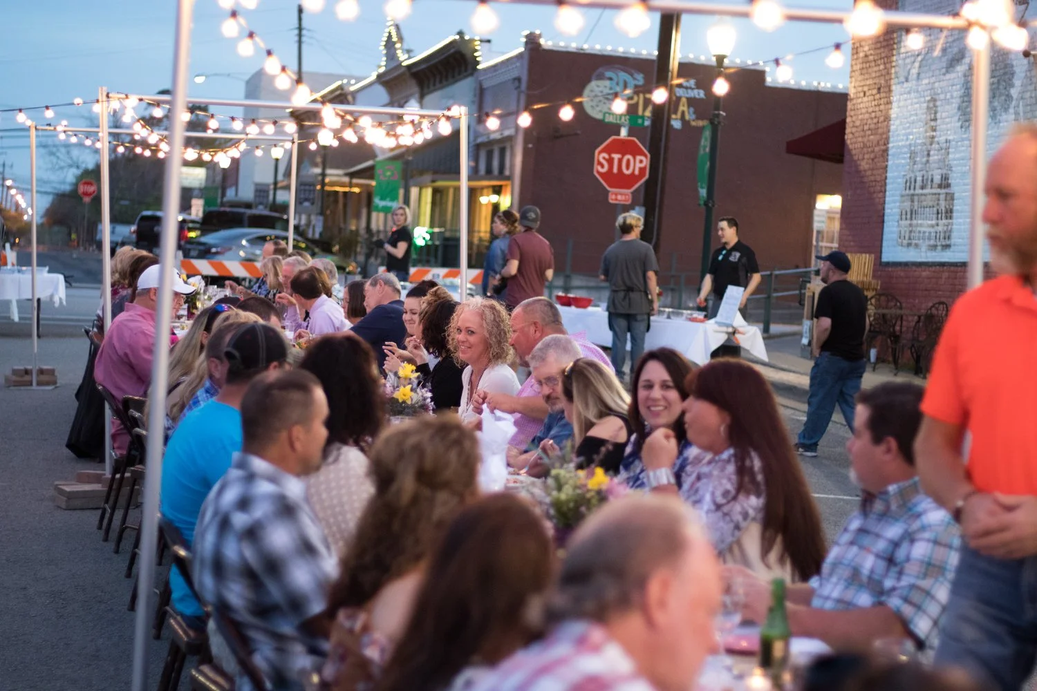 Canton Dinner on Main event connecting people with their downtown.