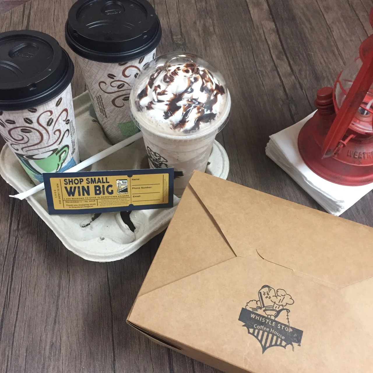 First golden ticket at Whistlestop Coffee House.JPG