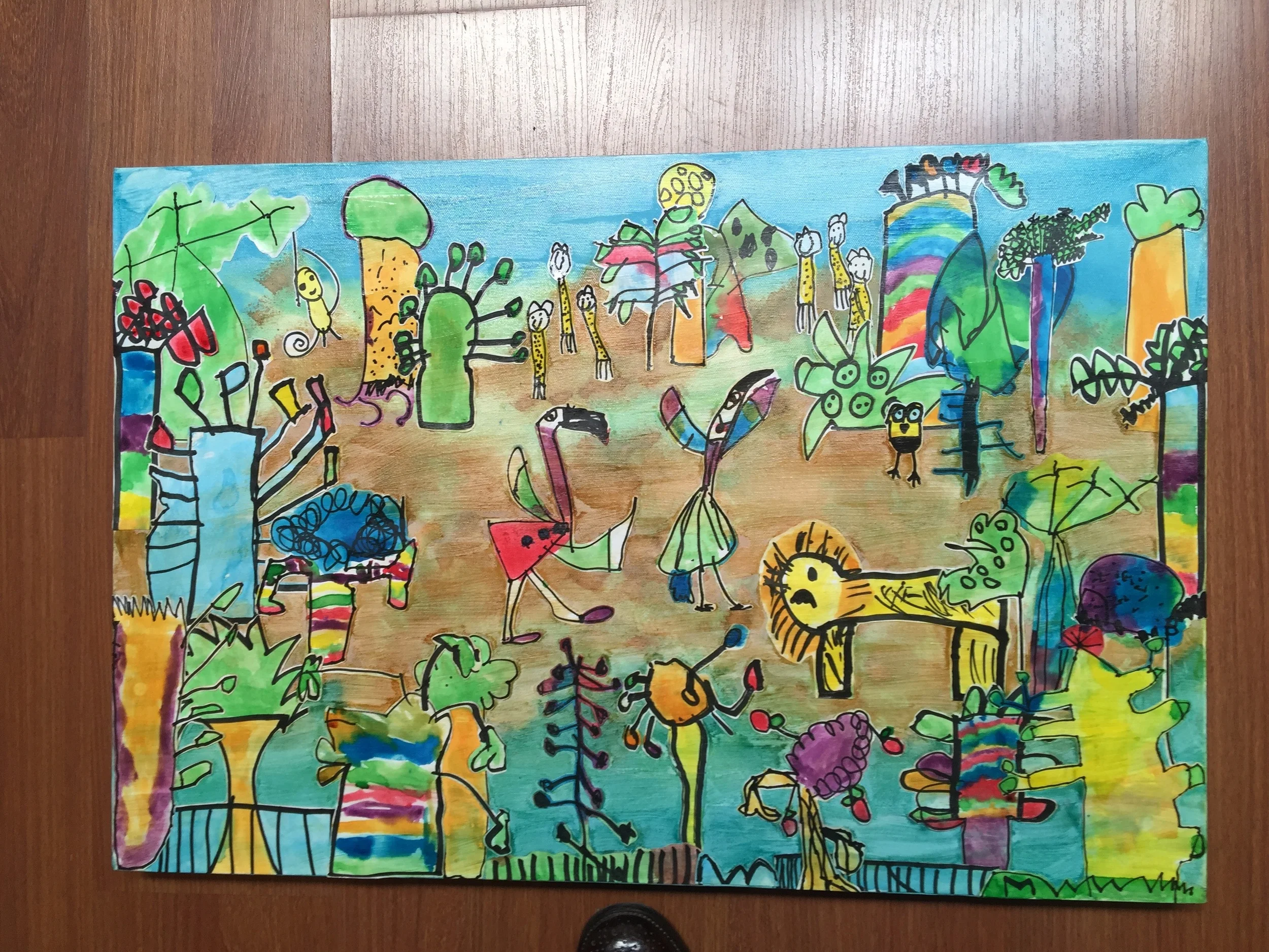 The Eucalypt Group canvas that was up for auction on the day.