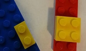 Try to work out the probability that if you are on a yellow brick, there's a red brick underneath.