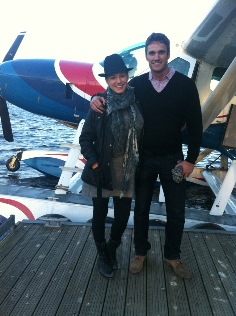 Kelly Brook and Thom Evans