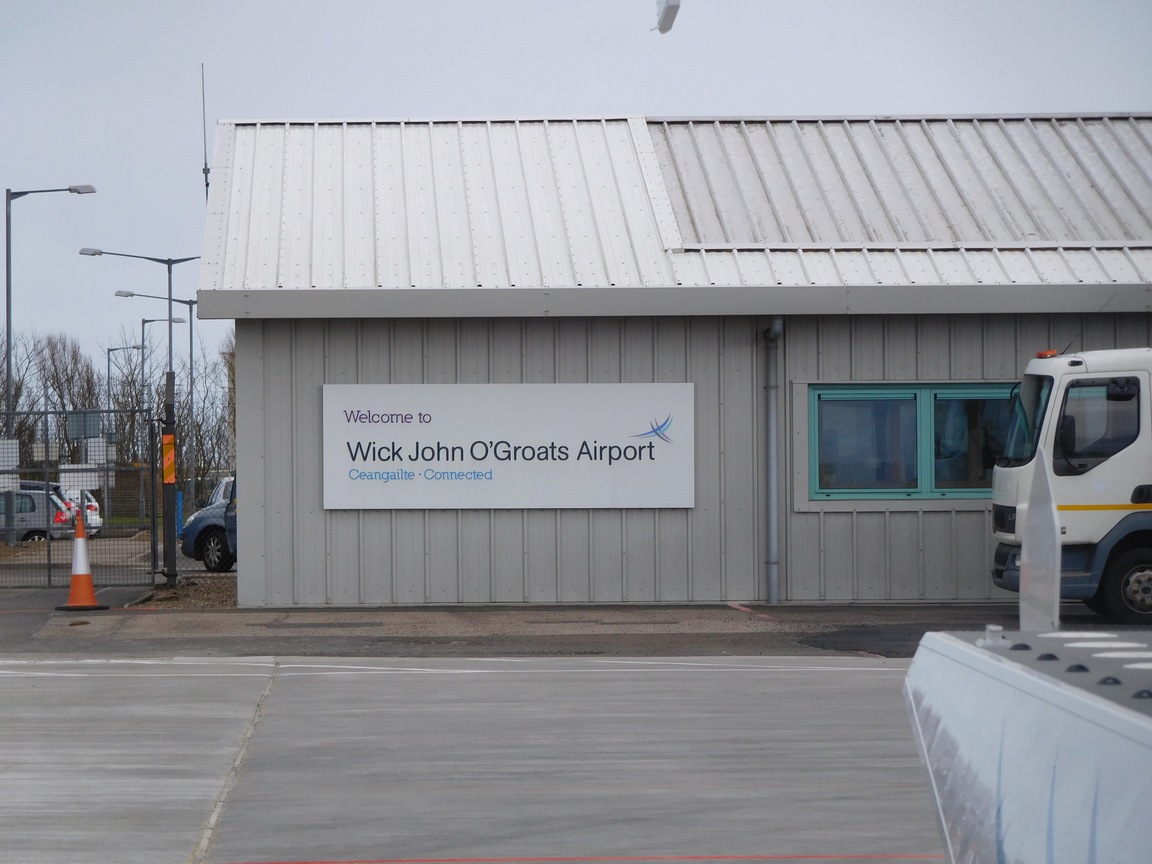 wick Airport - not the end of the World but you can see it from there !