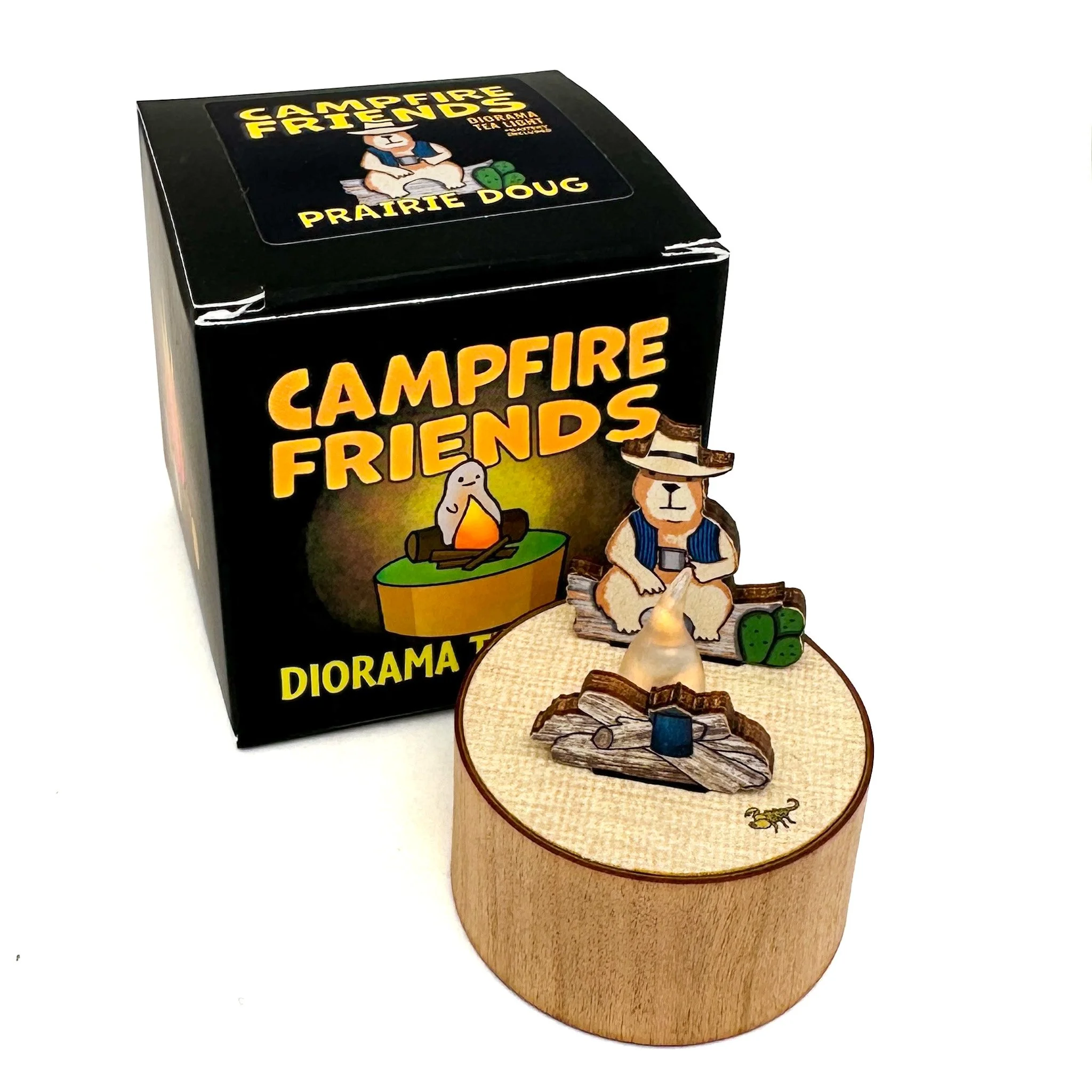 Prairie Doug Diorama Tea Light