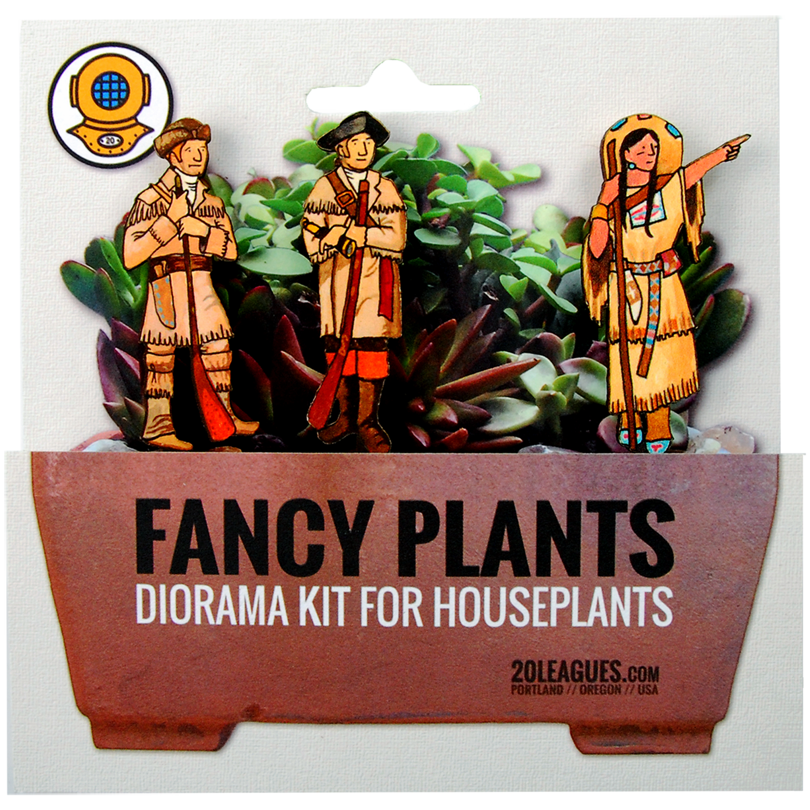 Lewis, Clark, & Sacagawea Fancy Plants Diorama Kit — 20 LEAGUES