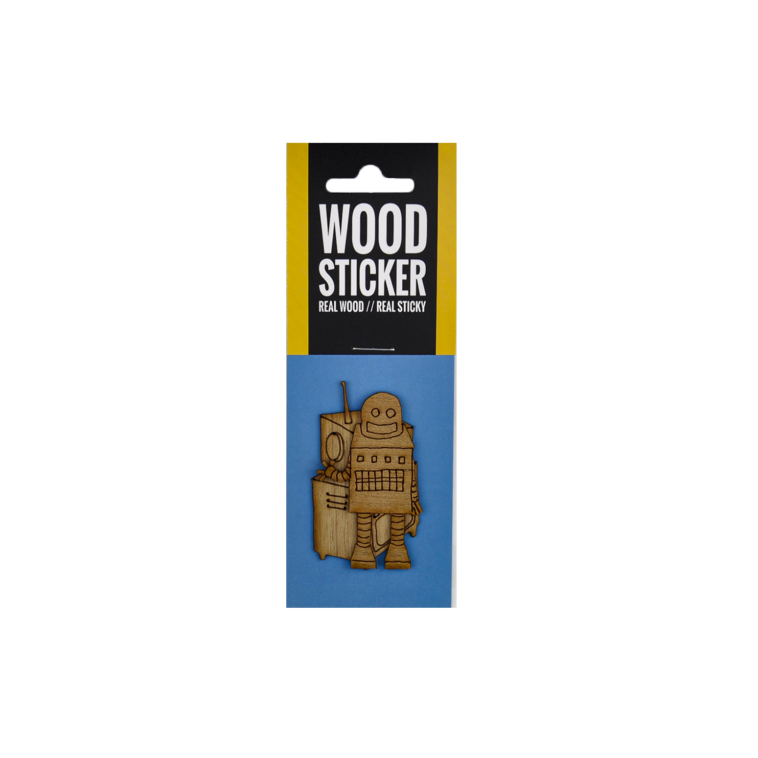 Robots Woodsticker