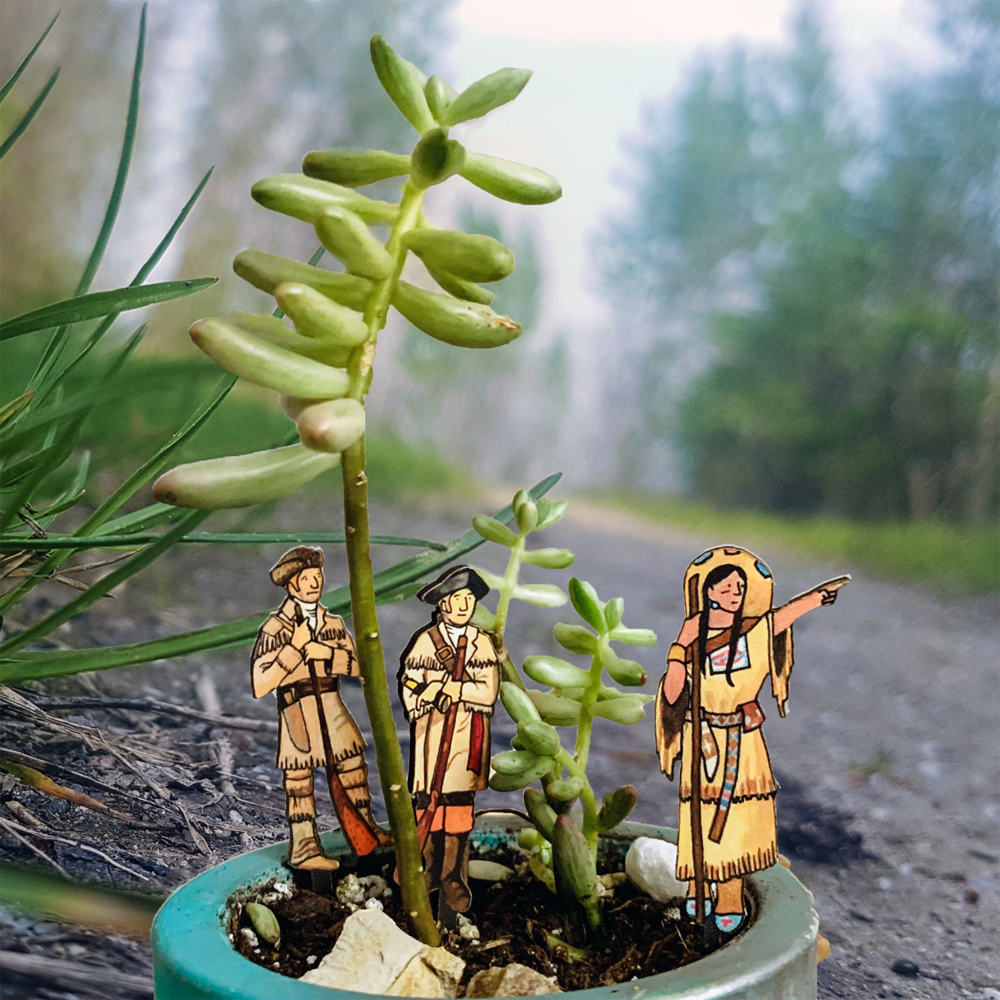 Lewis, Clark, & Sacagawea Fancy Plants Diorama Kit — 20 LEAGUES