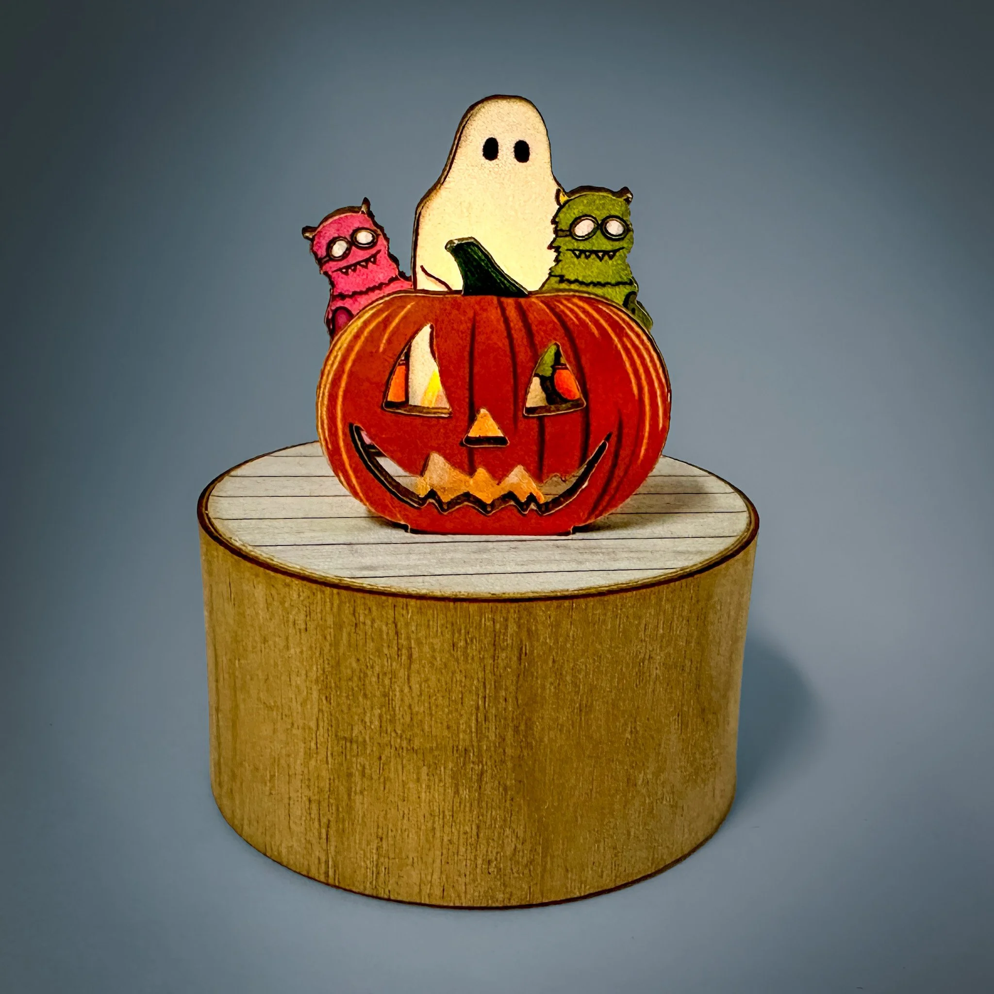 Trick or Treat Diorama Tea Light