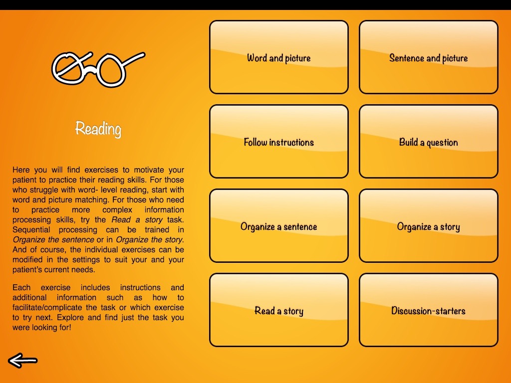 Reading-menu
