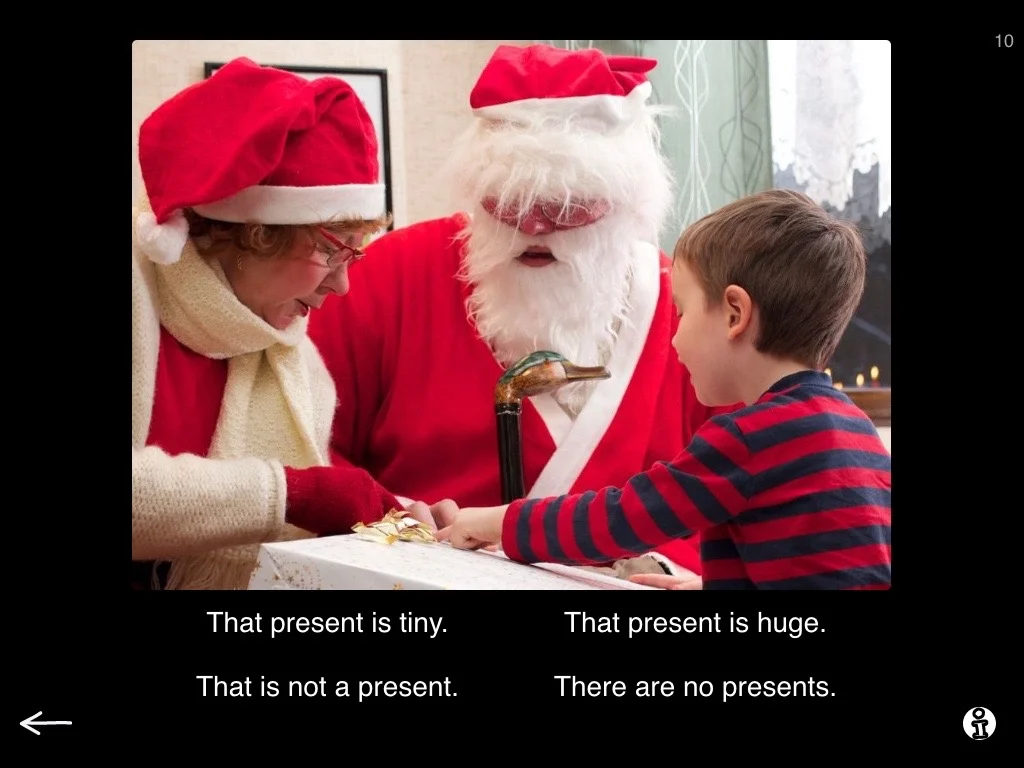 Sentence and picture. 4 sentences, level 2.