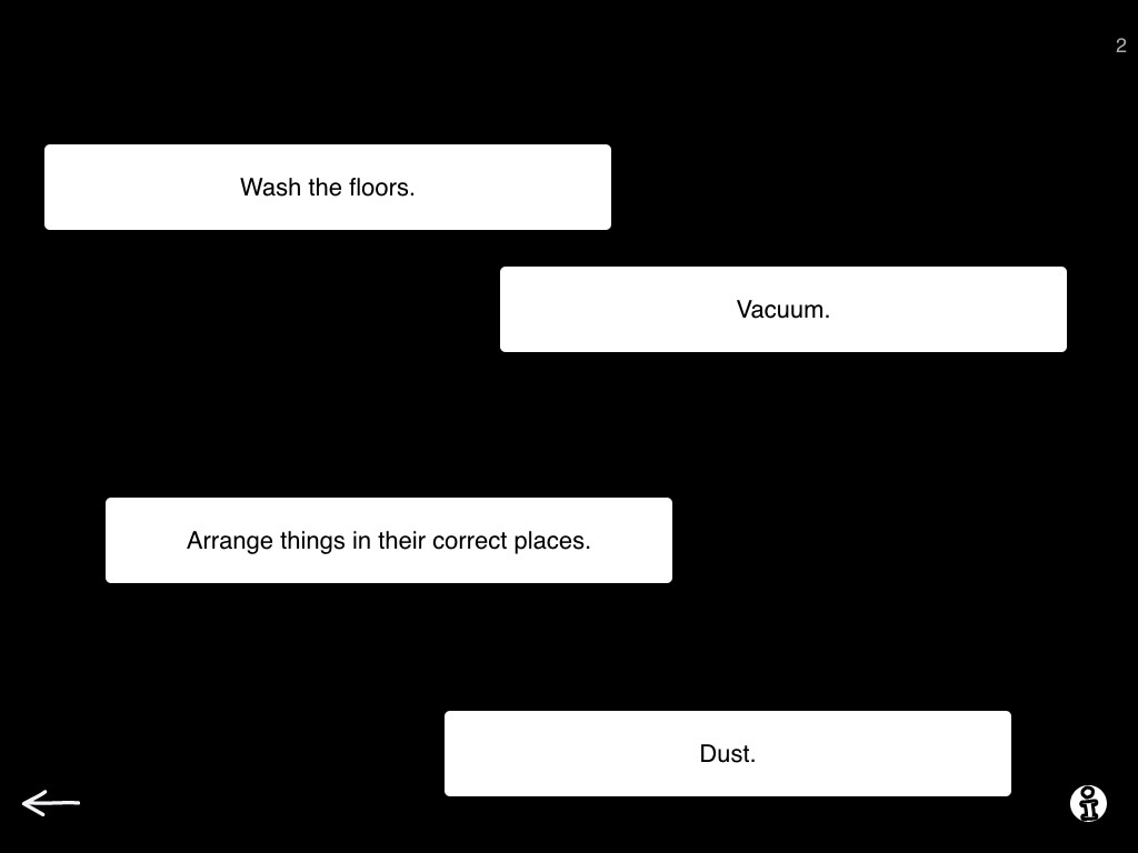 Organize a story, level 1