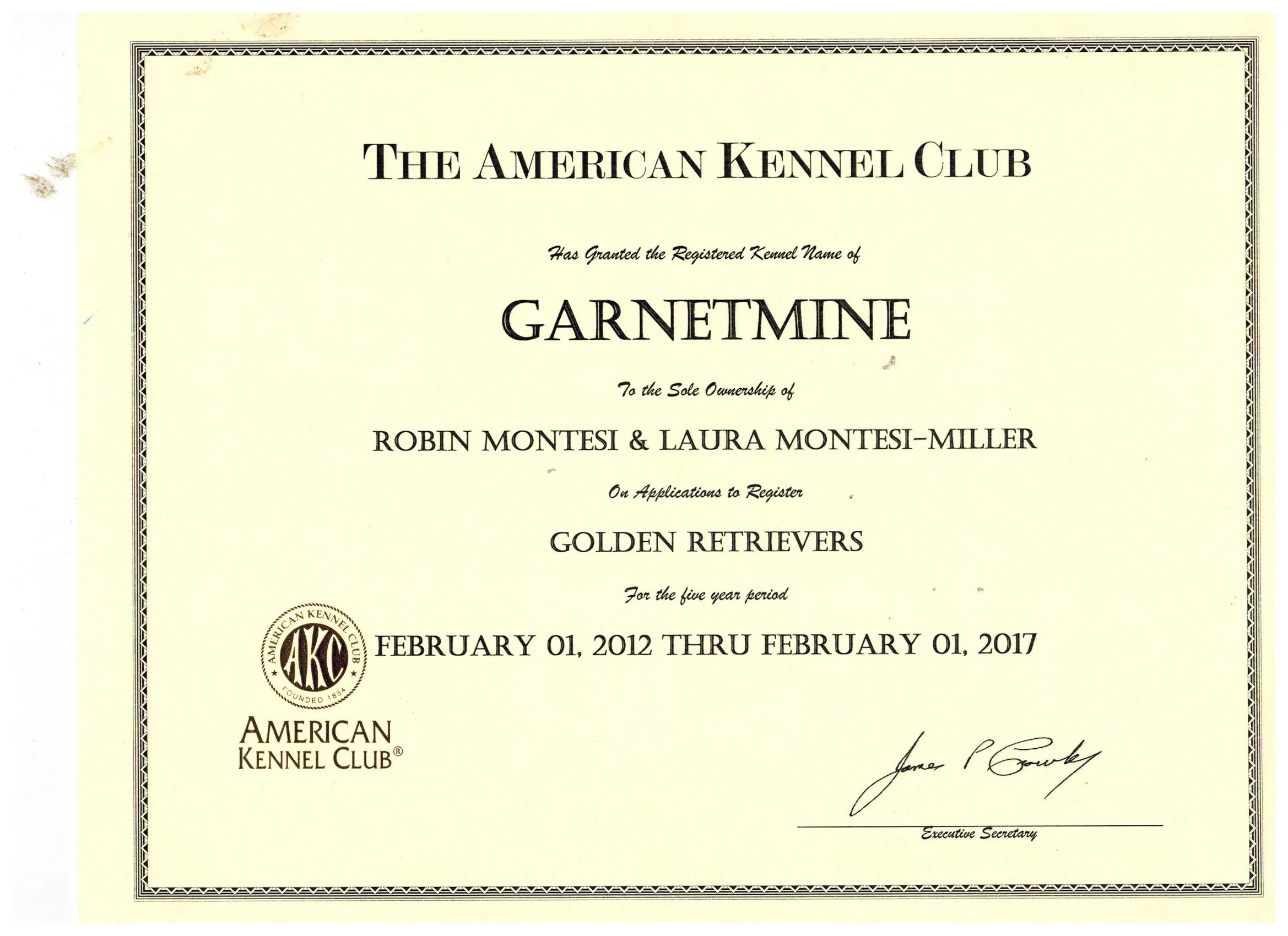 Garnetmine Kennel Cert 001.jpg