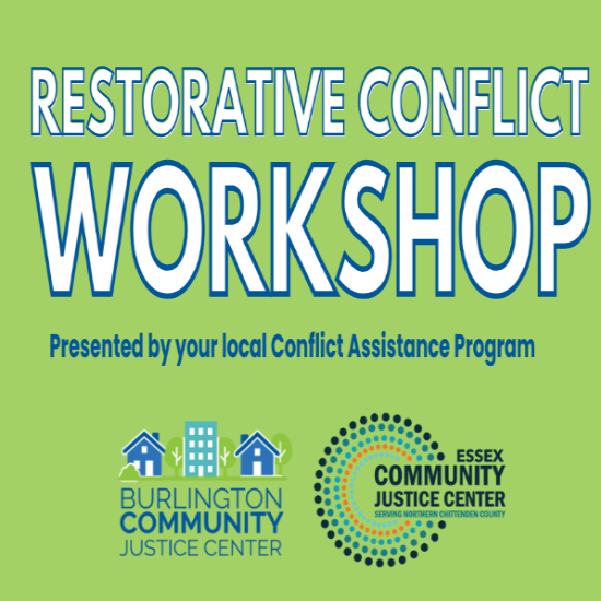 Restorative Conflict Workshop (Session 1 Essex)