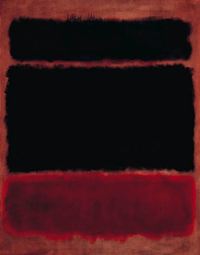 Black In Deep Red, by Mark Rothko, 1957