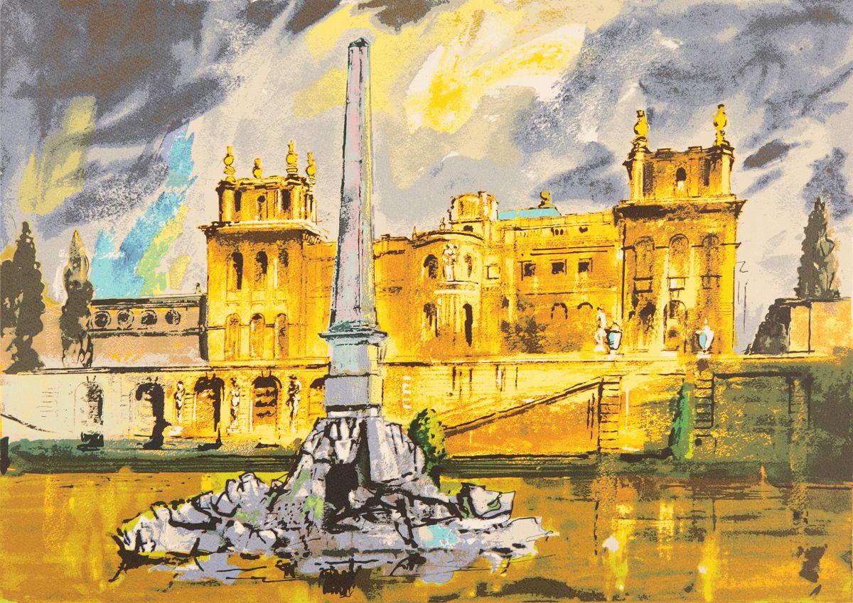 John Piper, Duchene Fountain Blenheim 