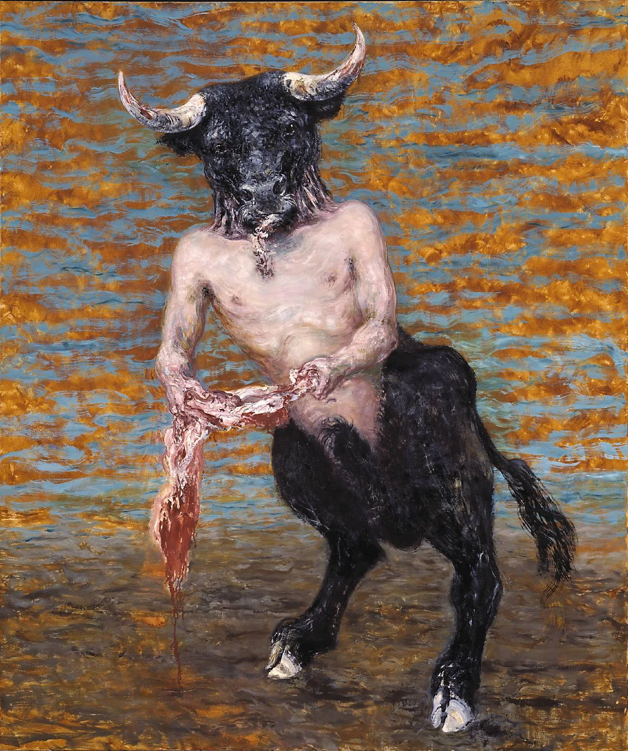 Minotaur Surprised while Eating, Maggi Hambling 1986-87