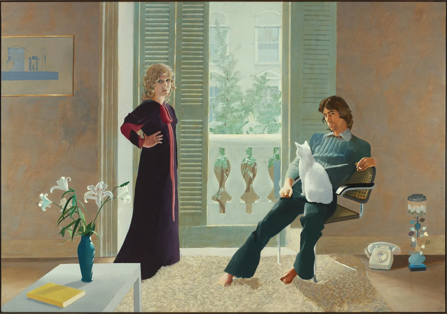 Mr and Mrs Clark and Percy, David Hockney, 1970-71
