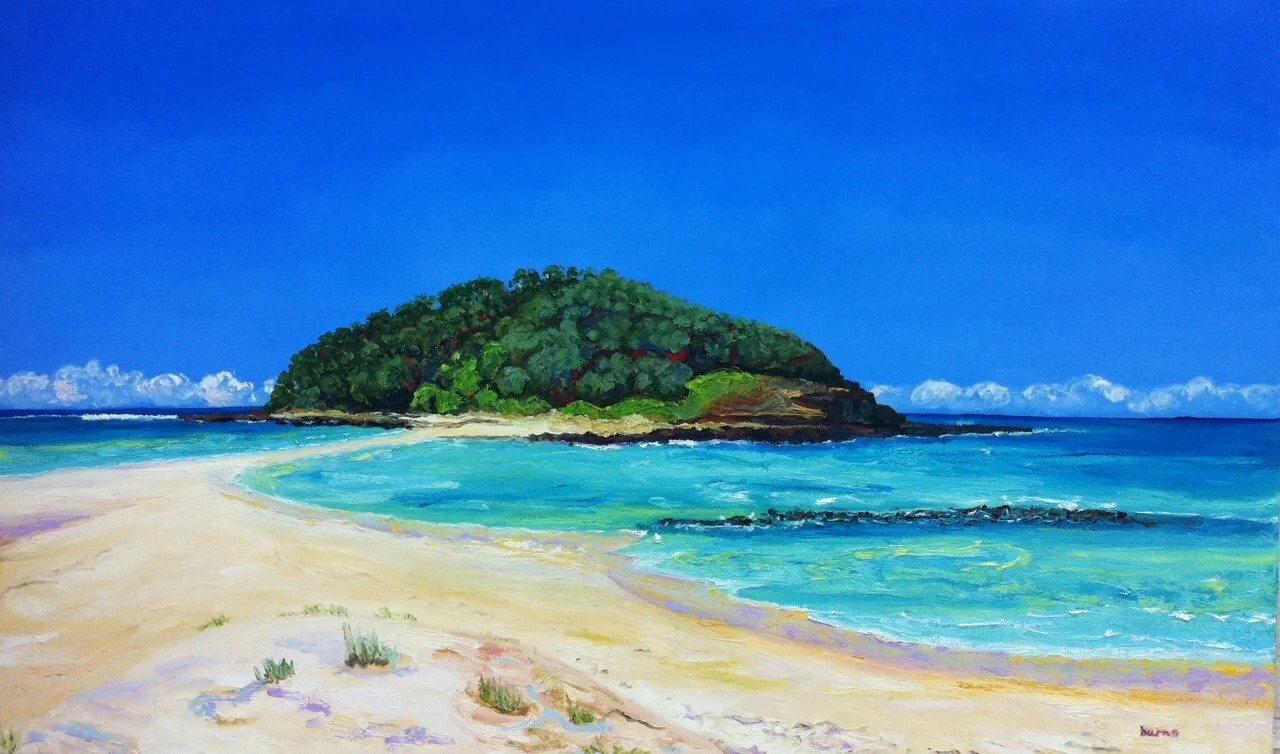 Stephanie Burns Crampton Island, Lake Tabourie 2015 Oil on canvas 61 x 92 cm