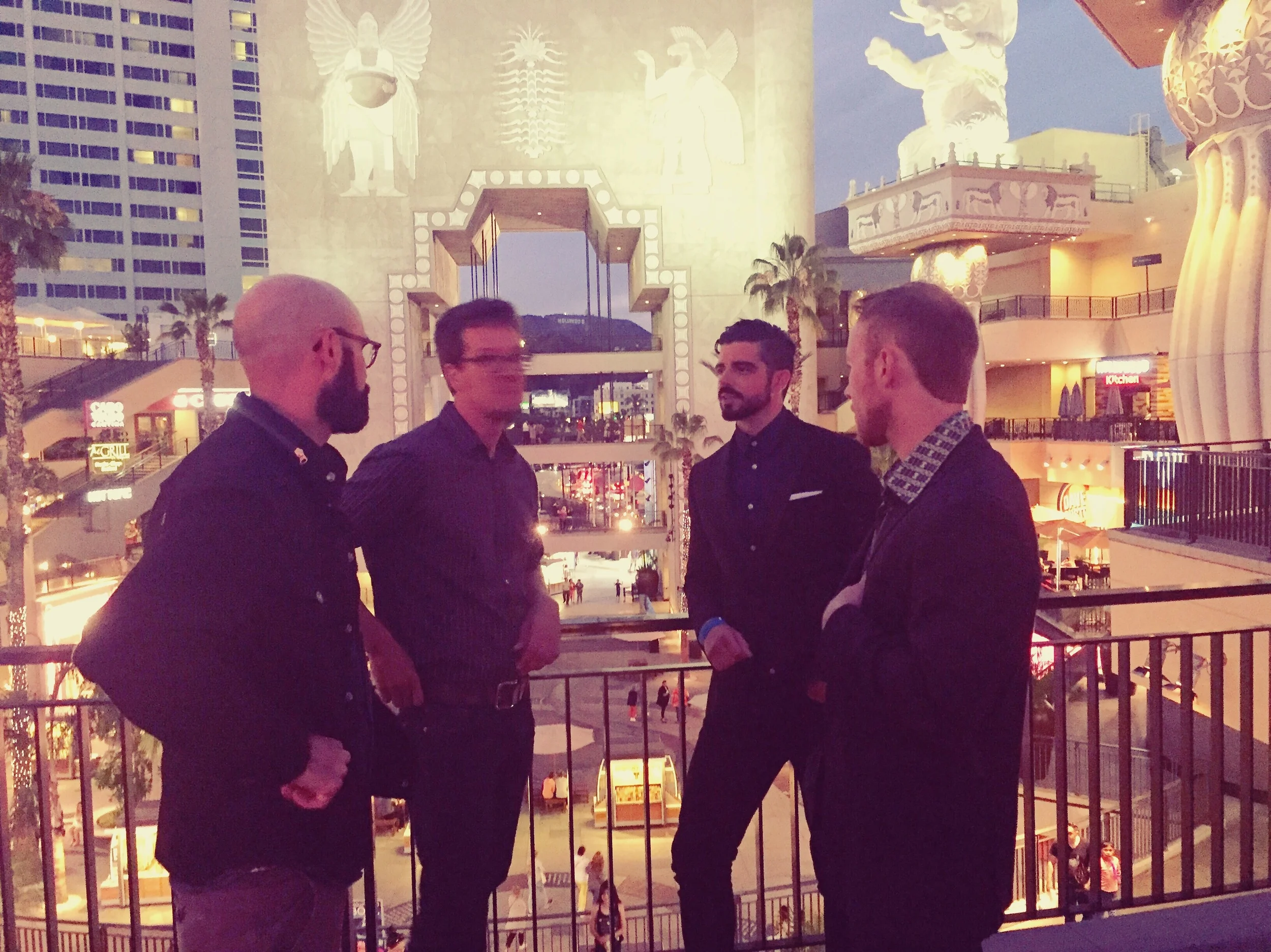 Tim Davis, Jon Cvack, Micah Parker and I at the closing night gala of DWF