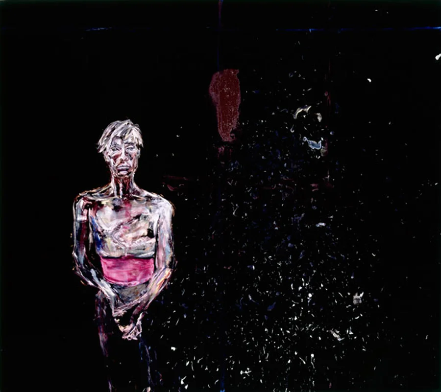 Portrait of Andy Warhol by Julian Schnabel
