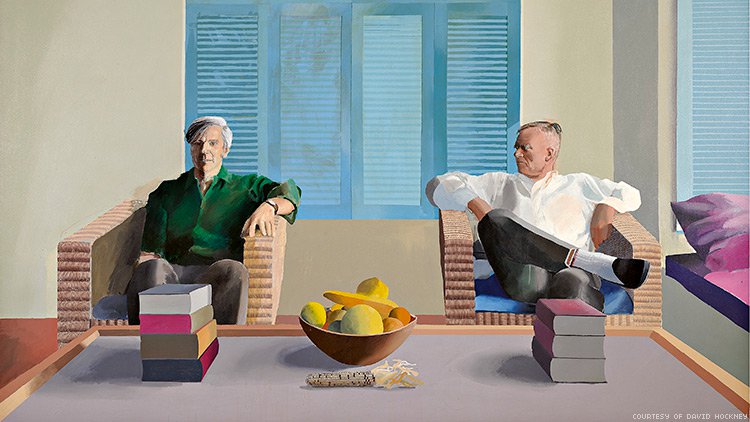 Christopher Isherwood and Don Bachardy , David Hockney, 1968
