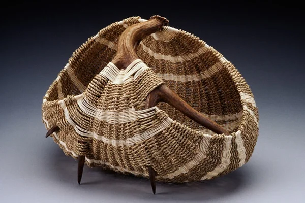 Antler Basket by Leslee Burtt