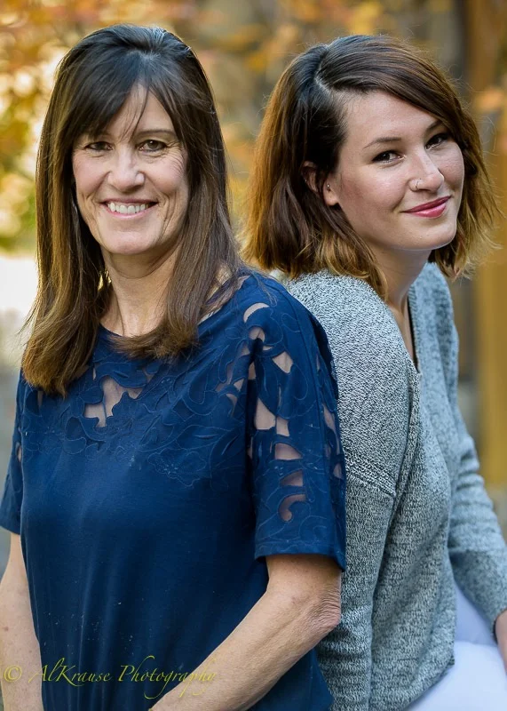 Edie with her daughter, Amy Bloch