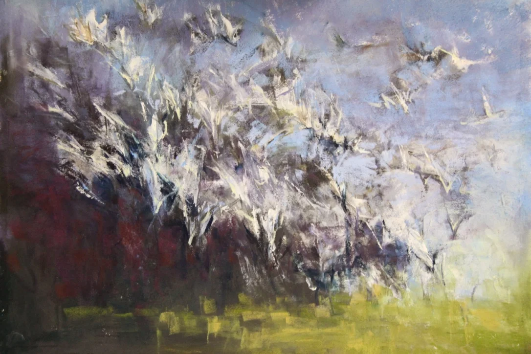 "Feathered Flight", 20x30 Pastel $1,850