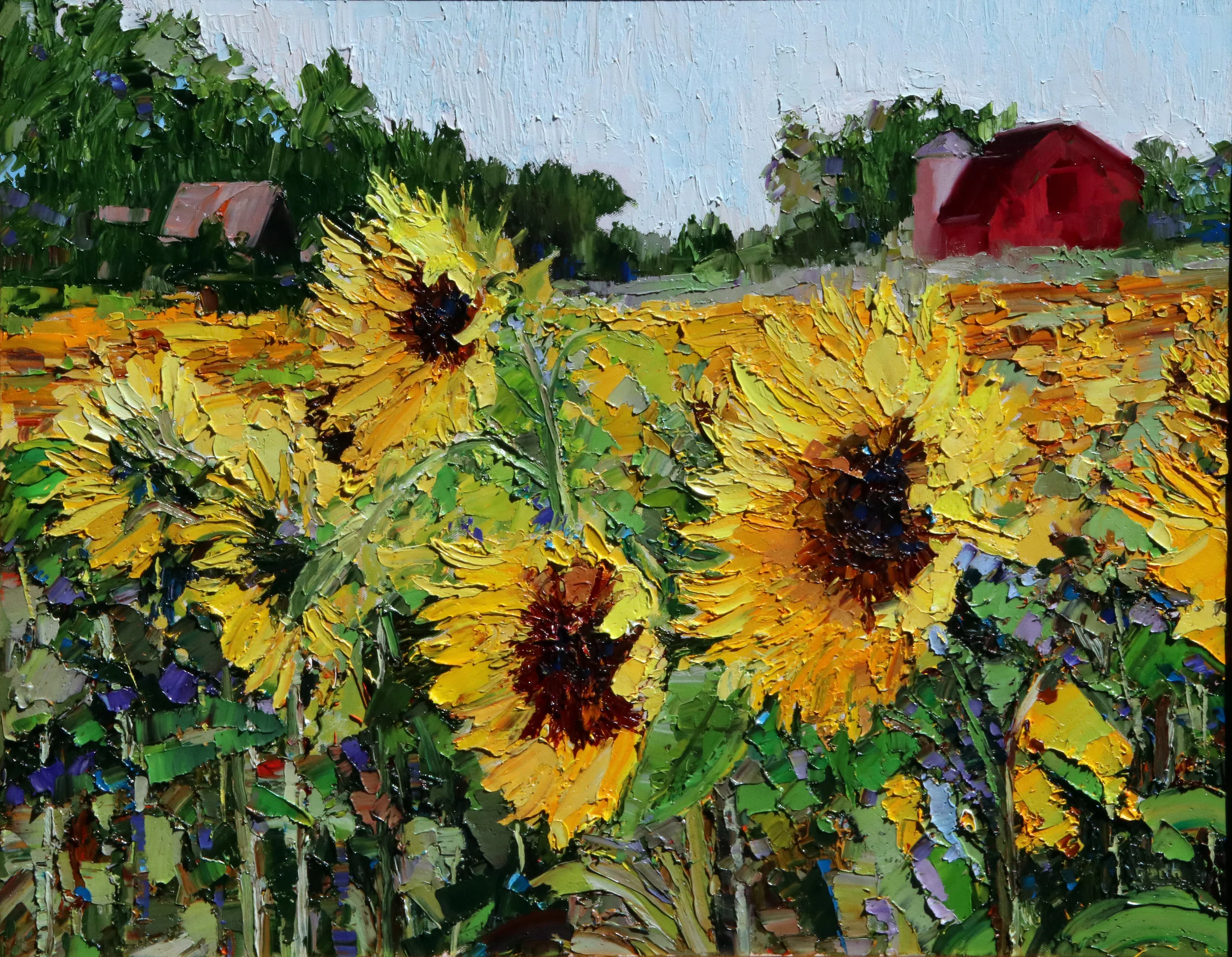 Sunflowers, Oil, 24 x 30 $1,500