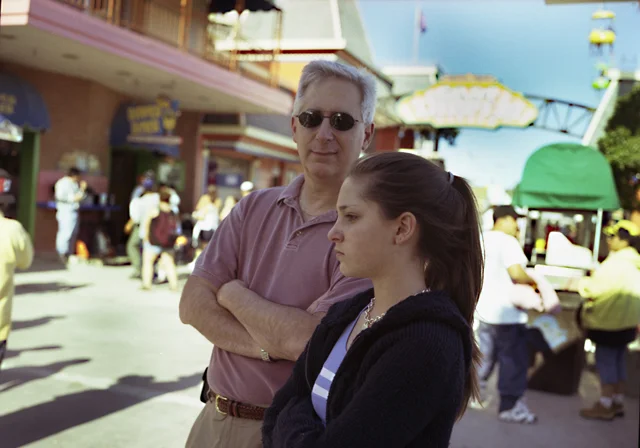 Abby and Dad, 2002