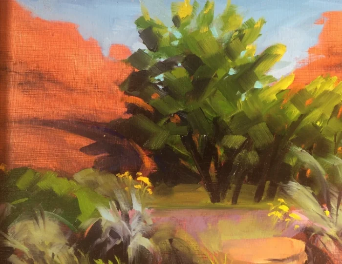 Escalante Trailhead. 11x14 oil on board. (Sold)