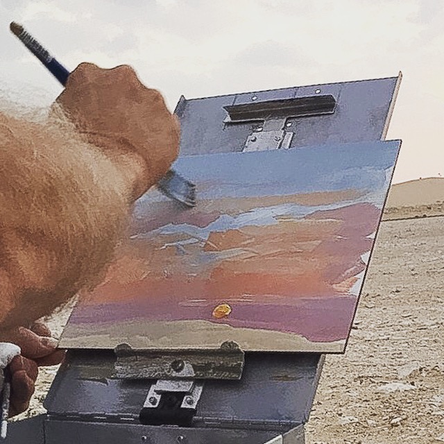 Sunset Over Singing Sand dunes