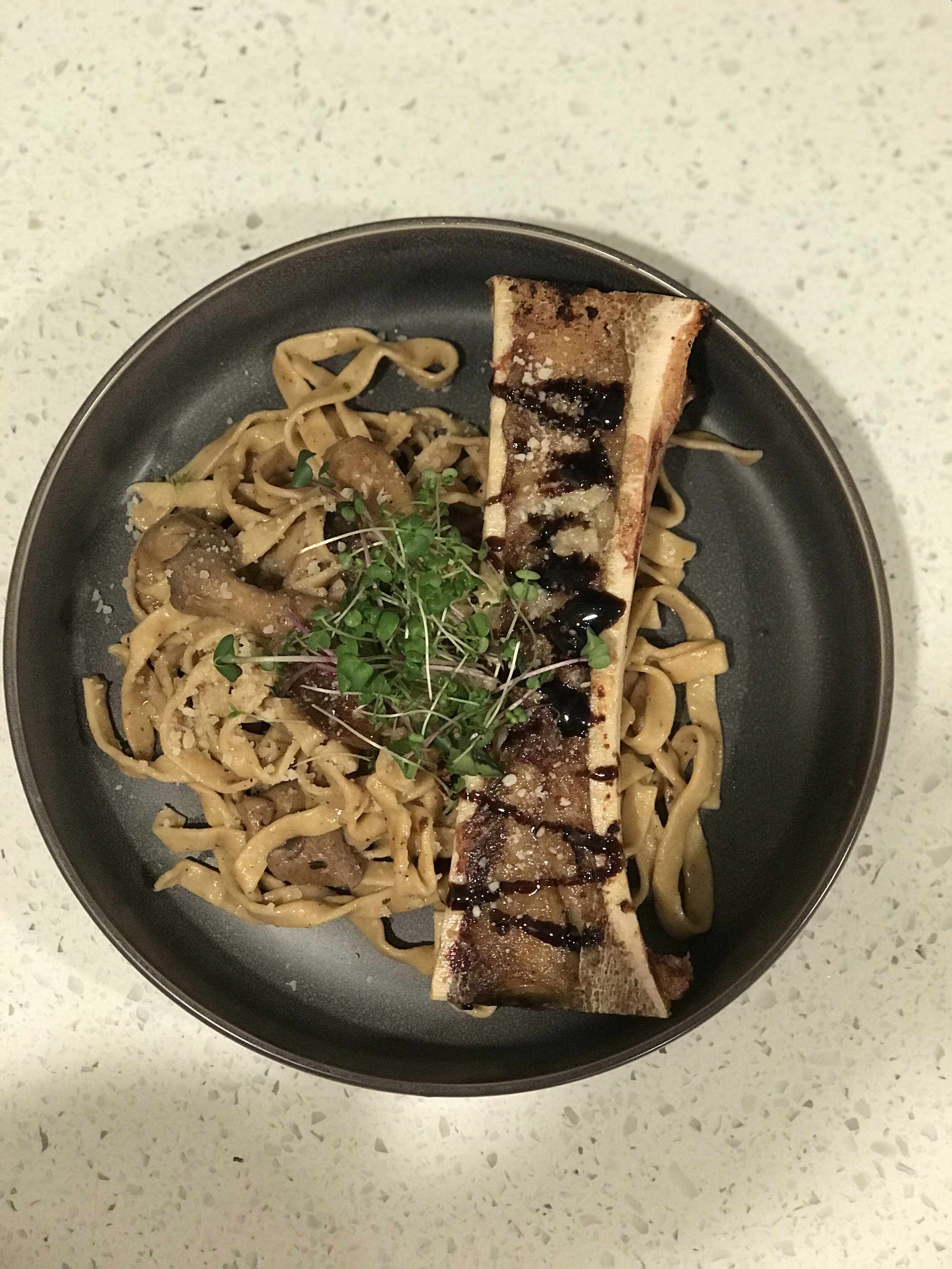 Mushroom + Bone Marrow Pasta