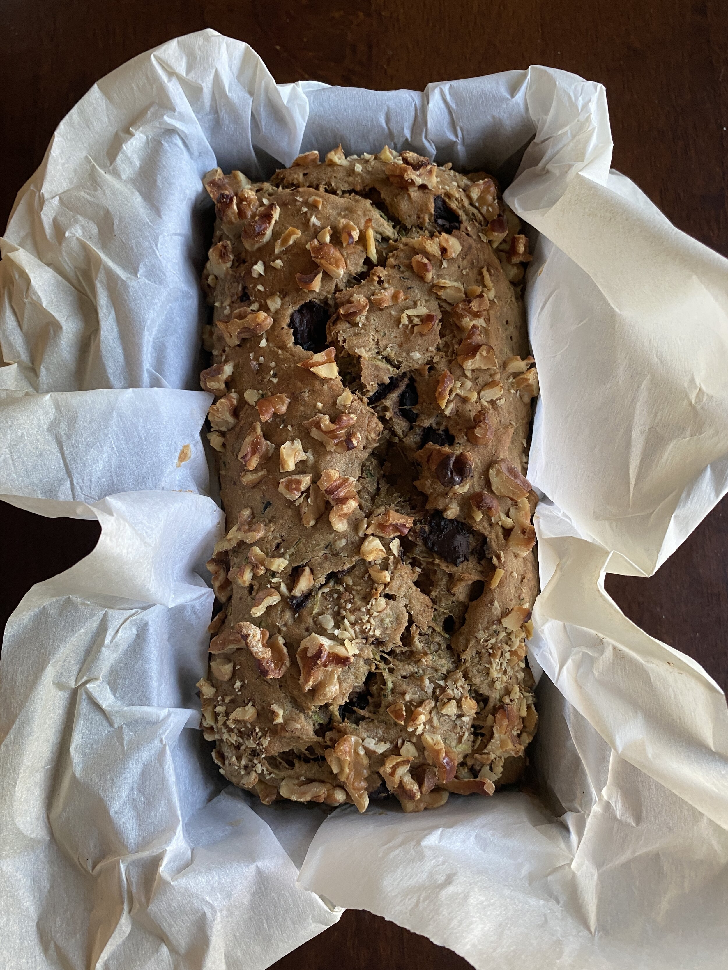 GF Zucchini Walnut Bread