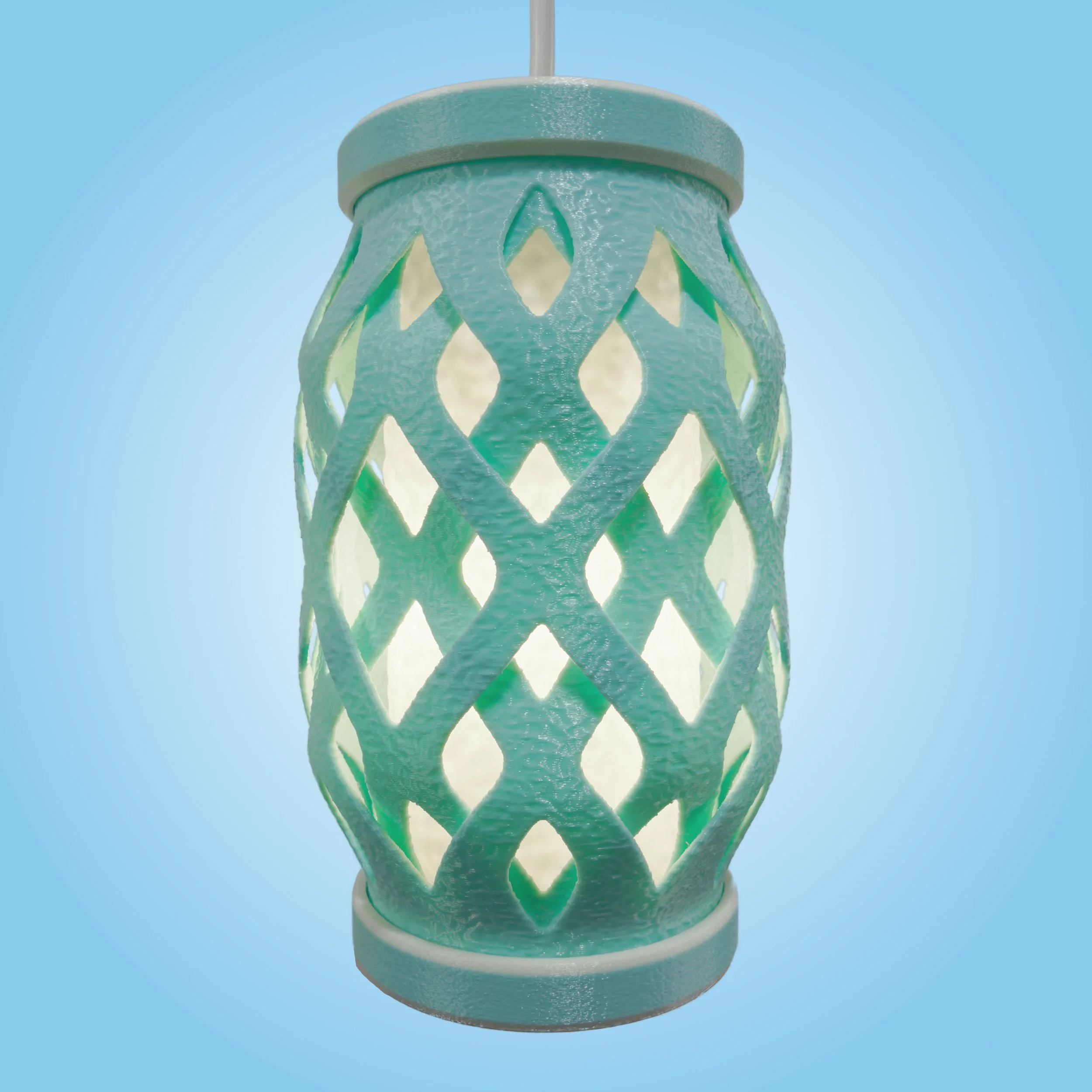 Wovenly Lamp in Blue
