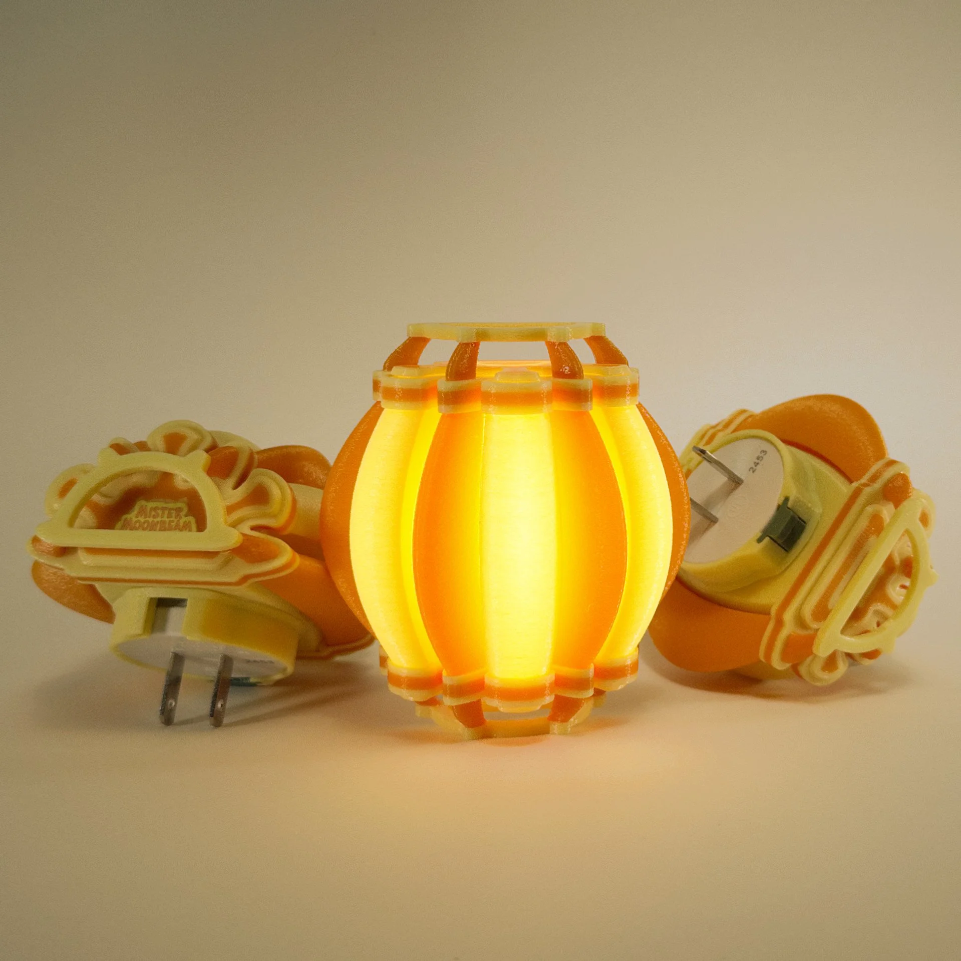 Mini Lamp - Airship - Yellow & Orange
