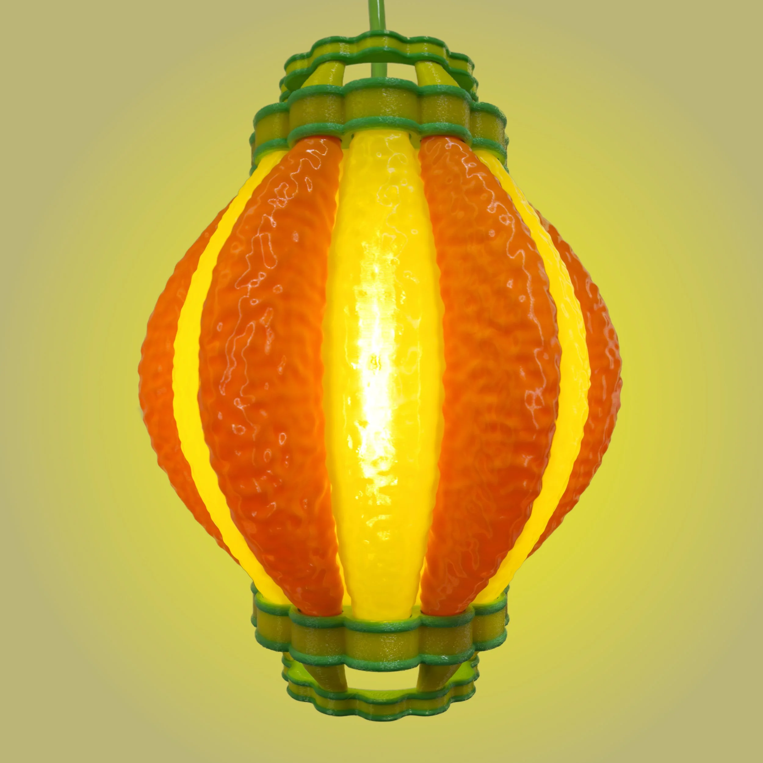Airship Lamp in Citrus Colors