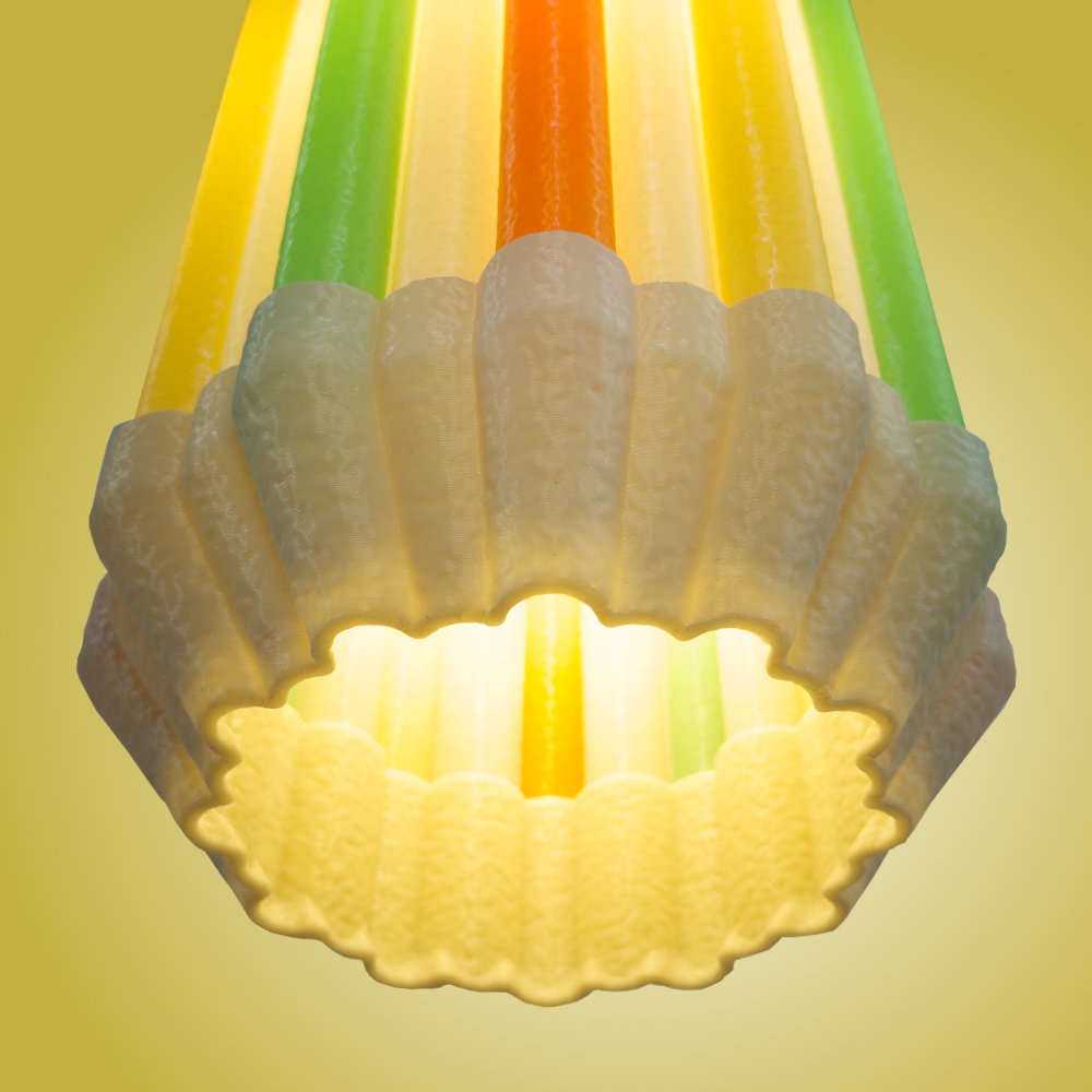 Drapes citrus pendant lamp seen from the bottom