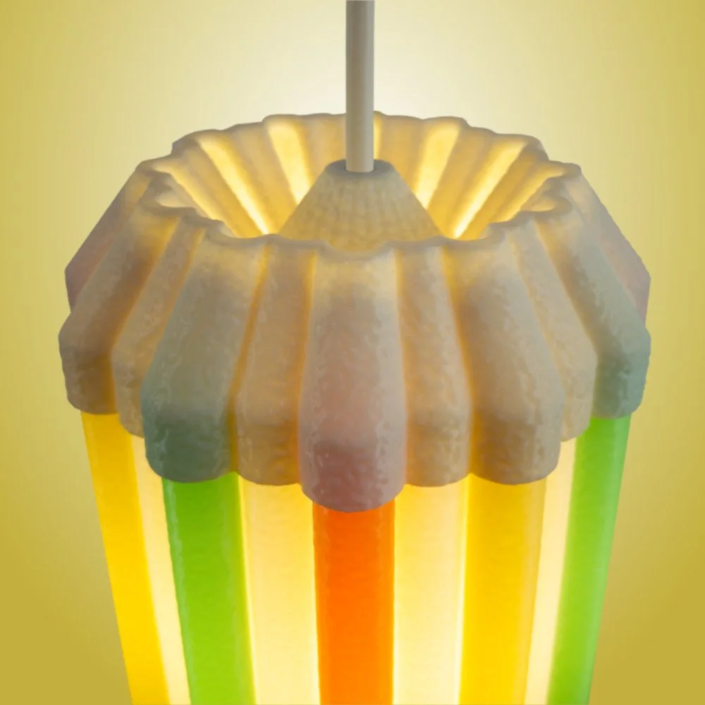 Drapes citrus pendant lamp seen from the top