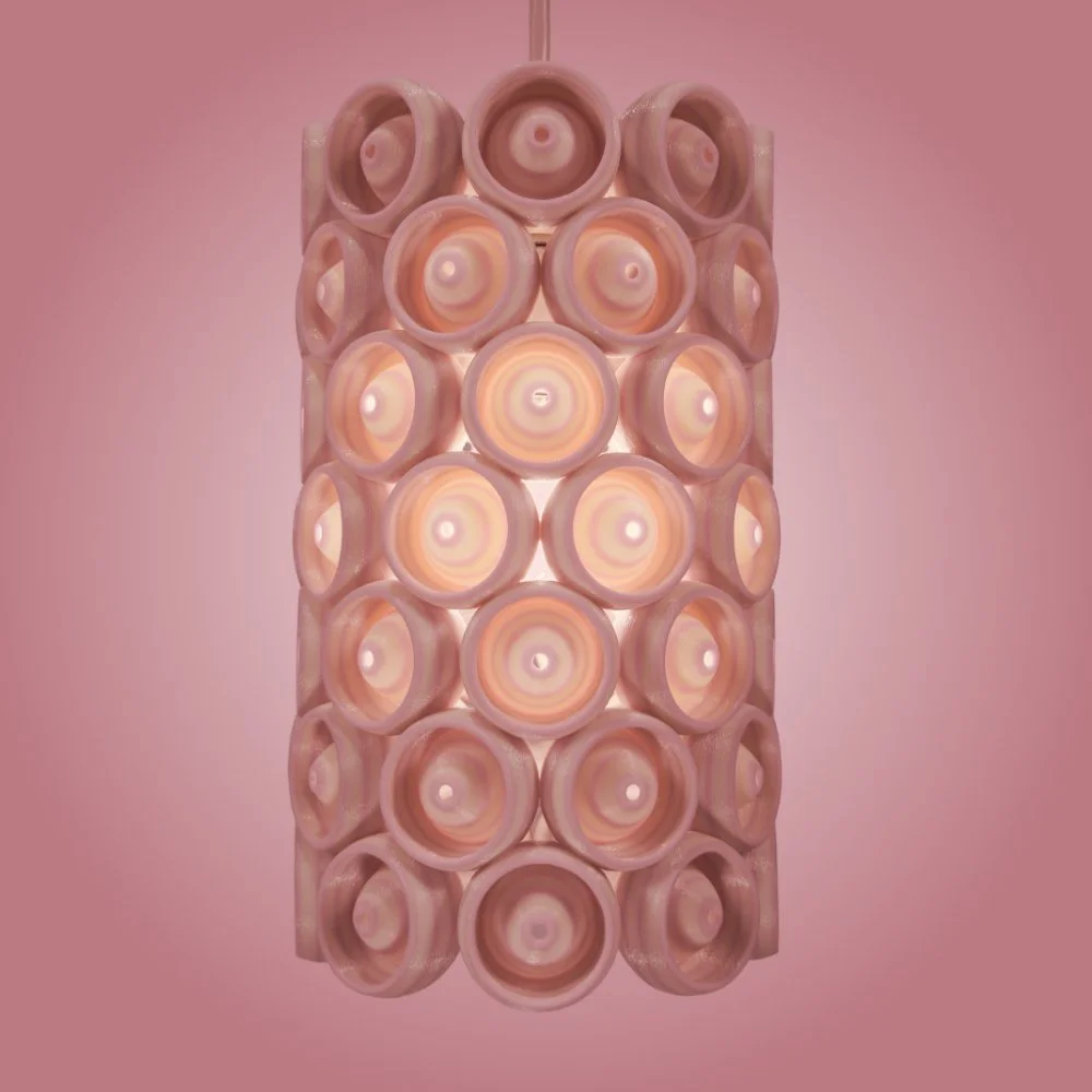 Cups Lamp in Pink