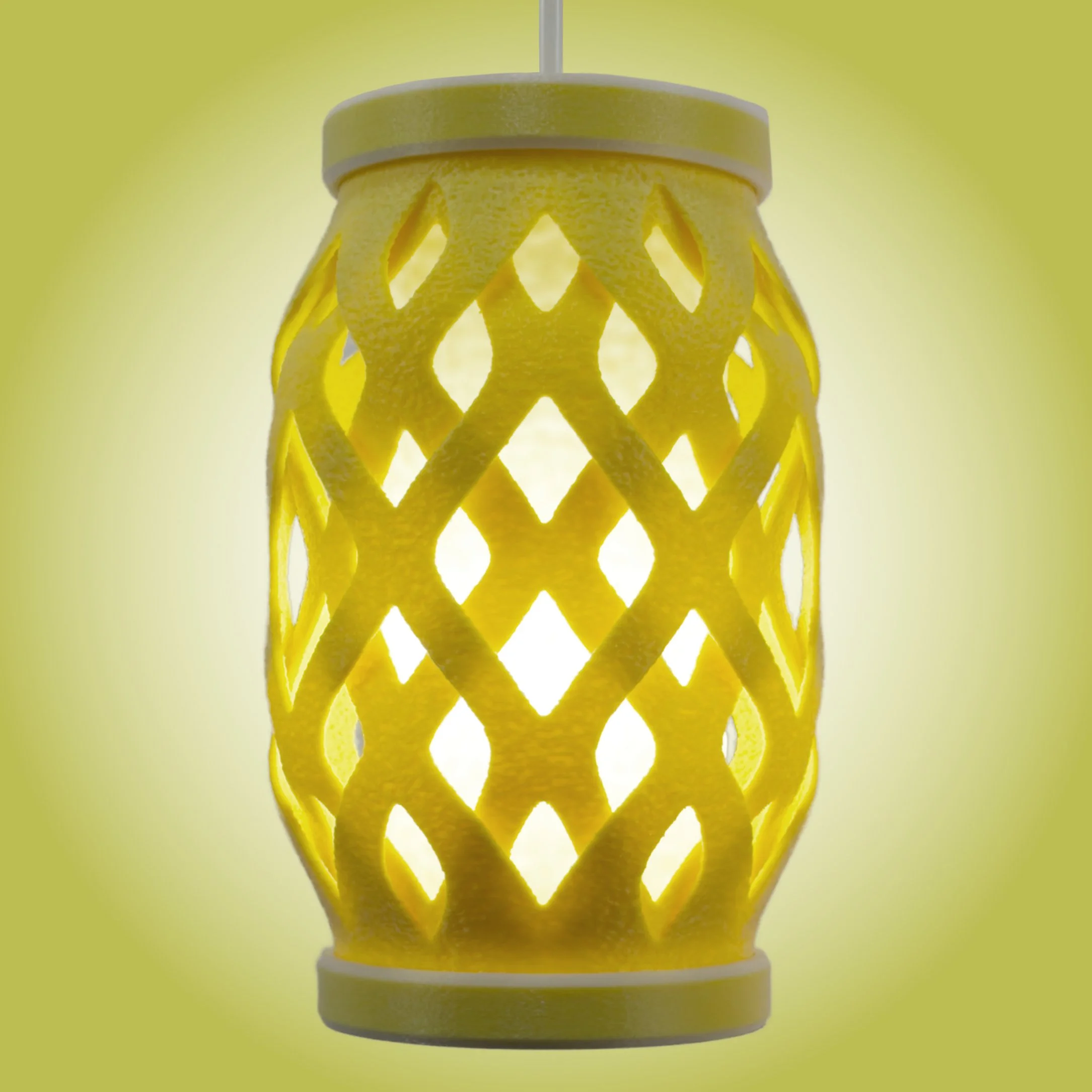 Wovenly Lamp in Yellow