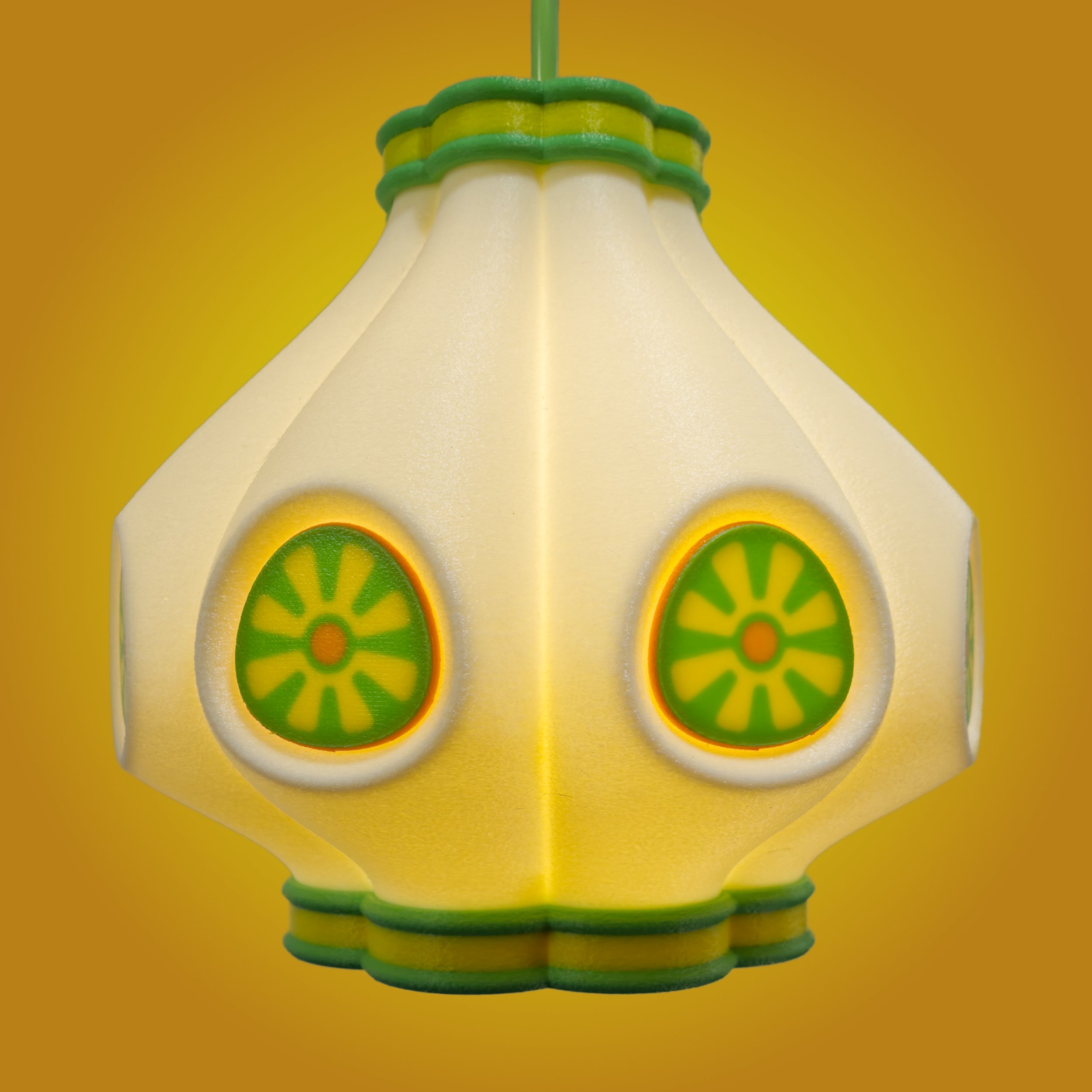 Garlic Lamp in Citrus Colors