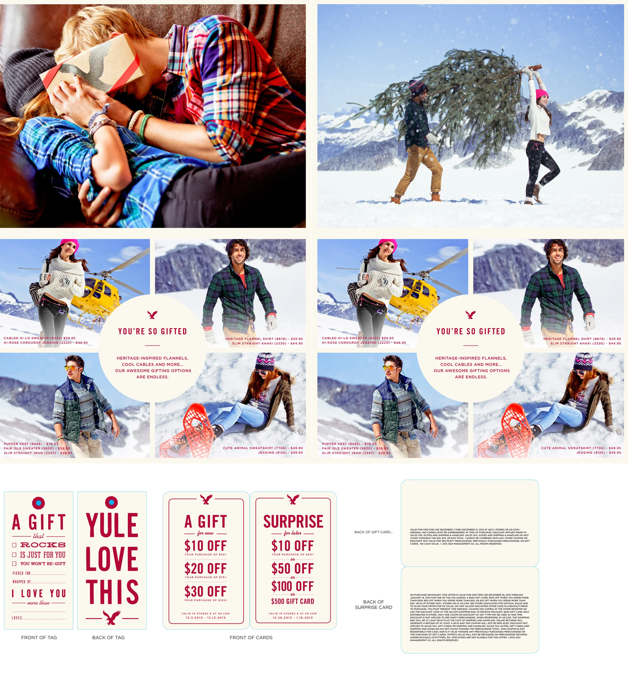 American Eagle Outfitters Holiday 2014 Direct Mail