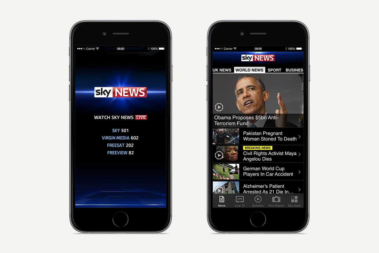 SKY NEWS FOR iPHONE